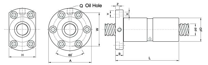 DFI2505-4、滾珠絲杠軸承