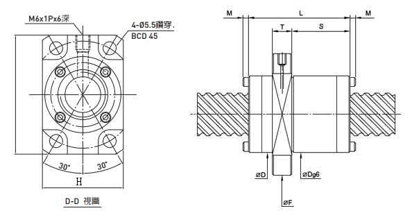 2R20-40V2-DFSH-506-620-0.018滾珠絲杠